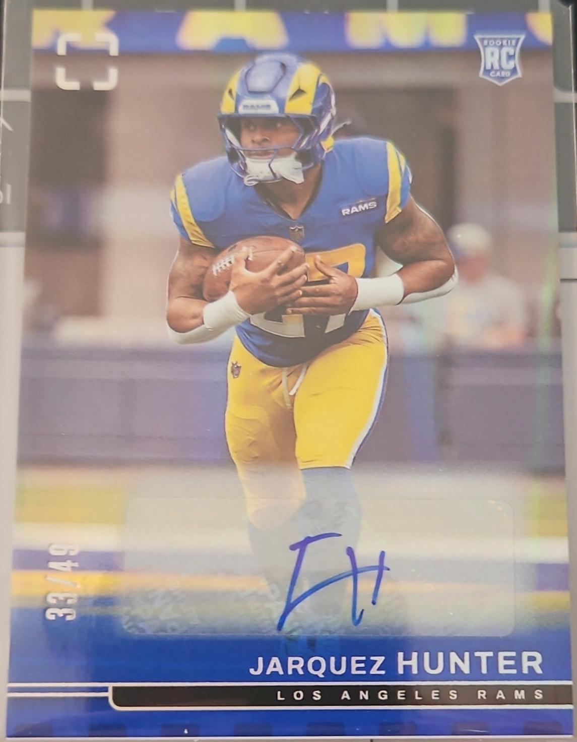 Jarquez Hunter [Blue Rookie Autograph] #160