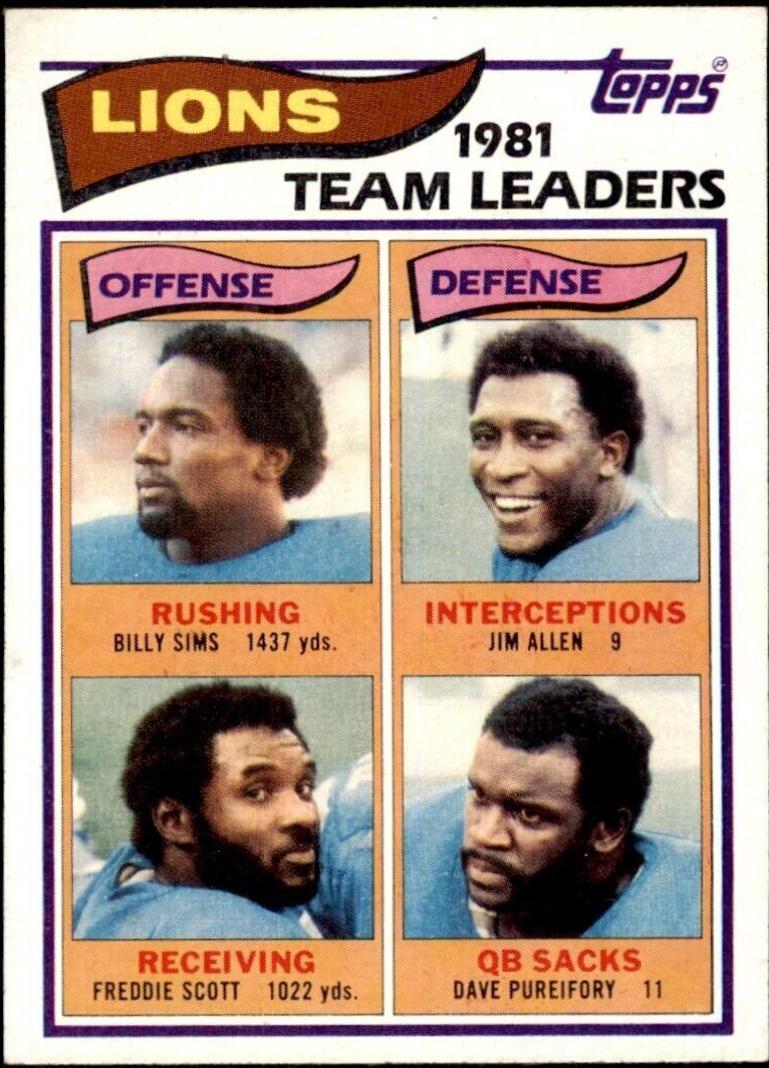 Billy Sims / Jim Allen / Freddie Scott / Dave Pureifory #333