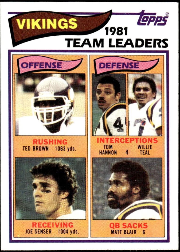 Ted Brown / Tom Hannon / Willie Teal / Joe Senser / Matt Blair #389