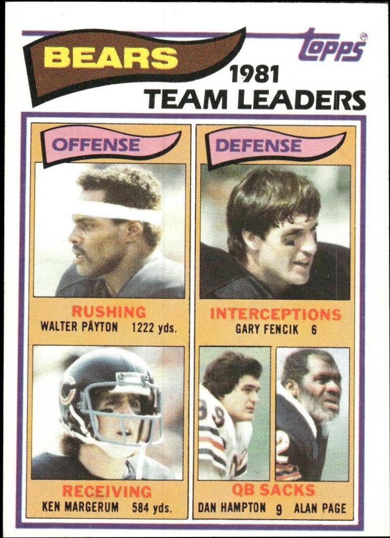 Walter Payton / Gary Fencik / Ken Margerum / Dan Hampton / Alan Page #292