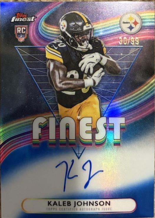 Kaleb Johnson [Blue Refractor] #RFA-KJ