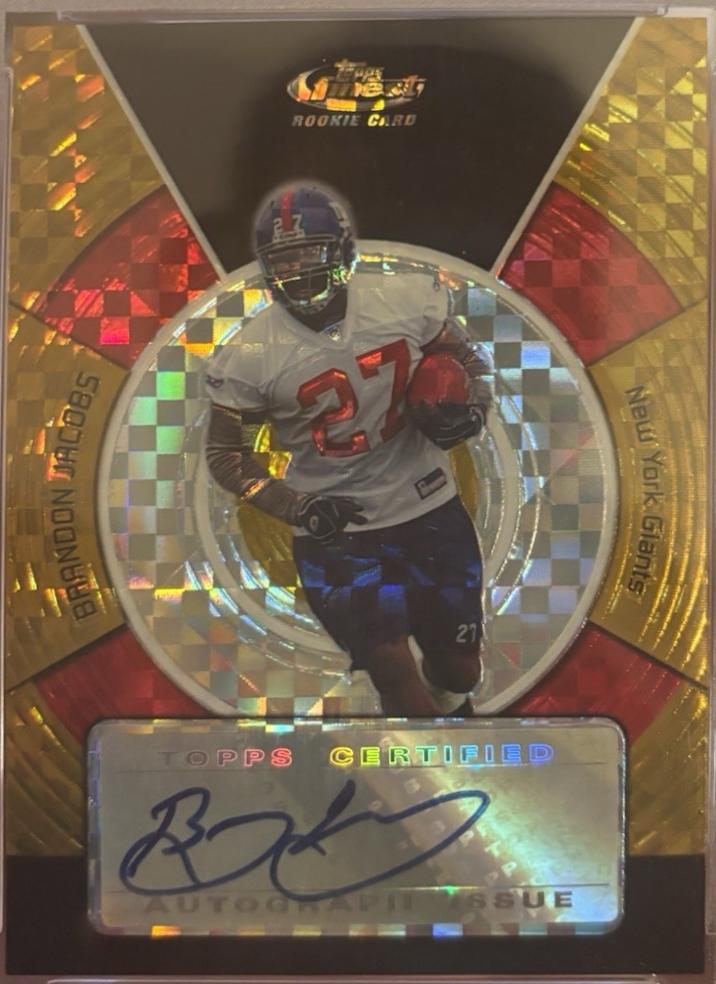 Brandon Jacobs [Autograph Gold Xfractor]