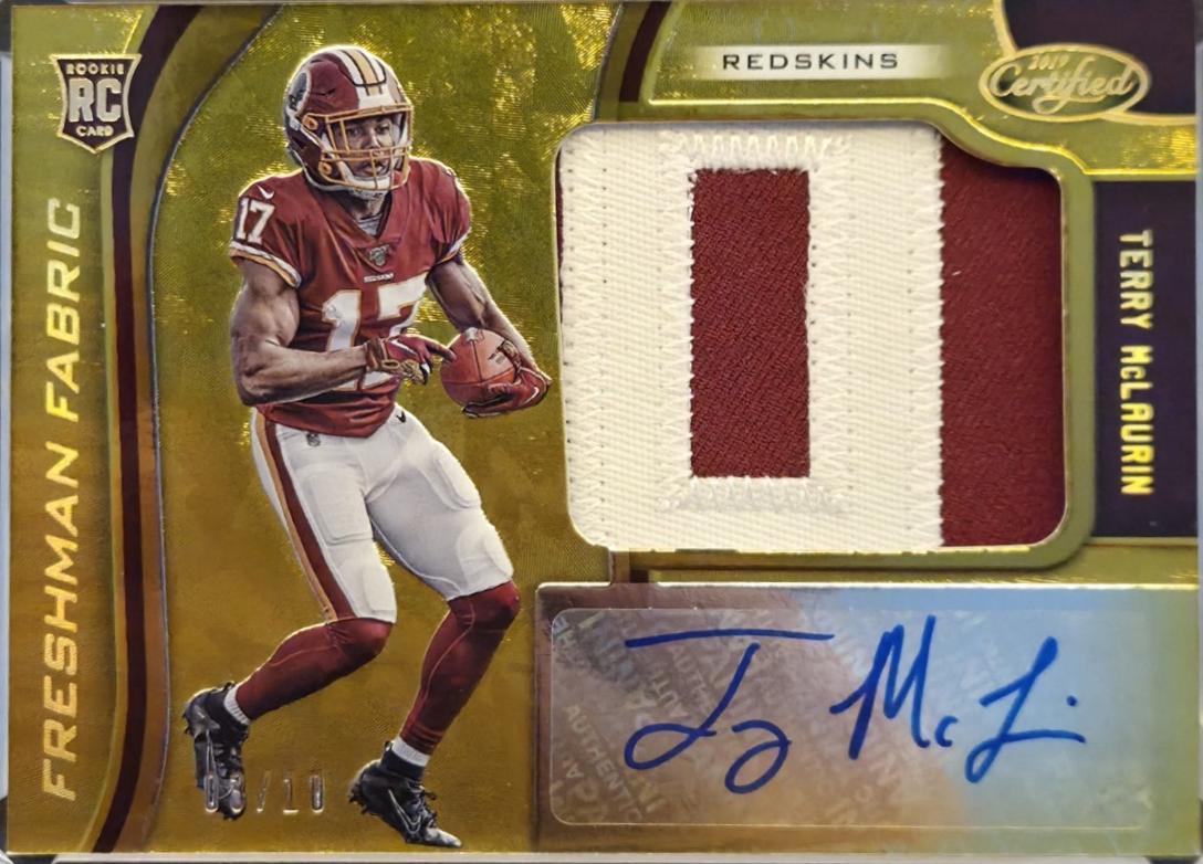 Terry McLaurin [Freshman Fabric Mirror Signature Gold Etch] #232