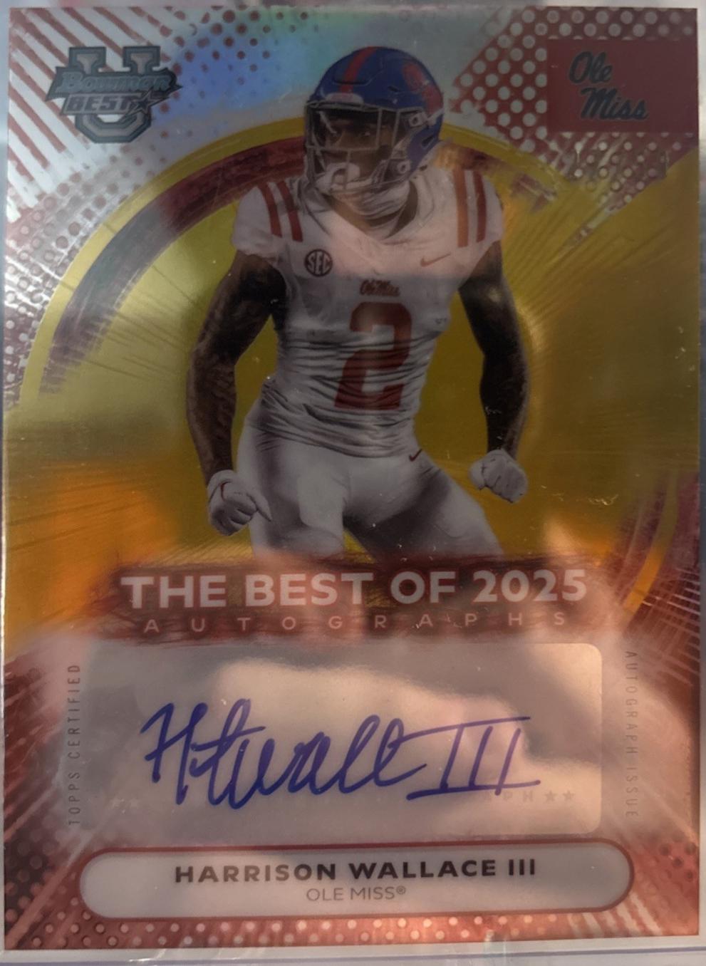 Harrison Wallace III [Gold] #BOA-HWA
