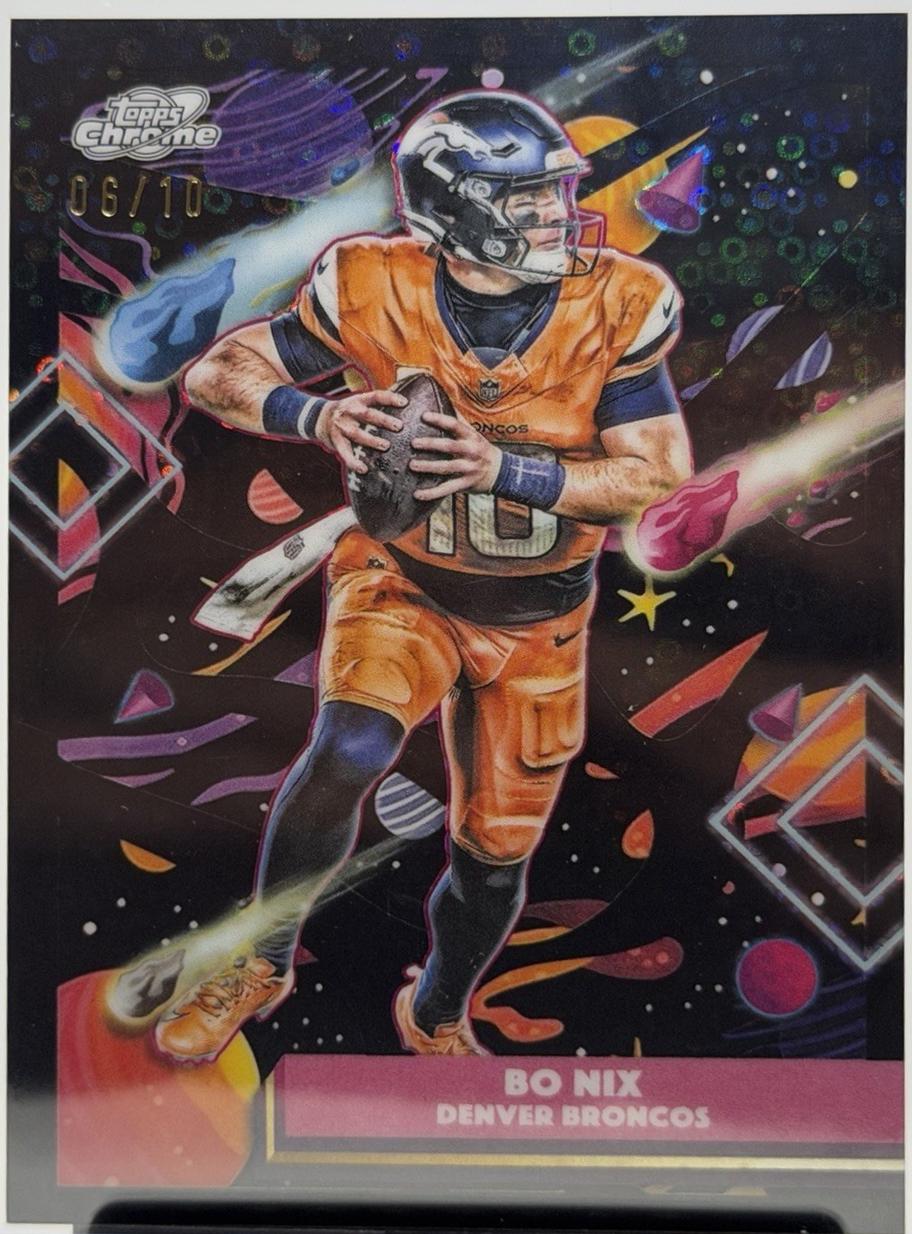 Bo Nix [Black Eclipse Refractor] #28