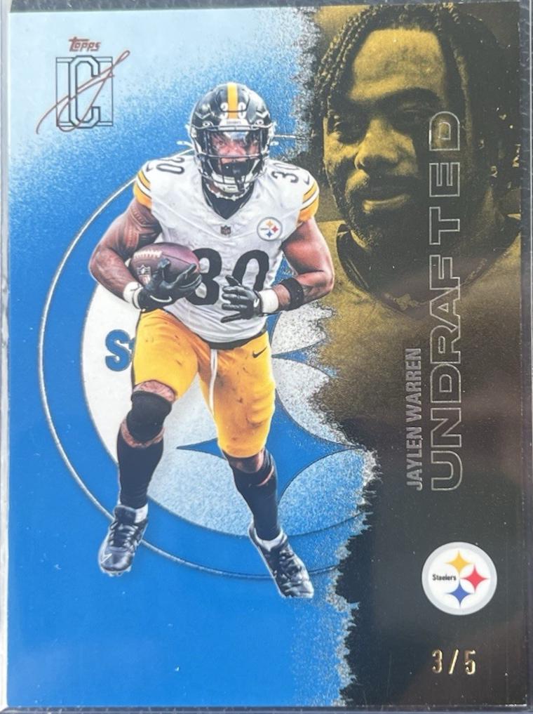 Jaylen Warren [Blue Refractor Chrome] #45