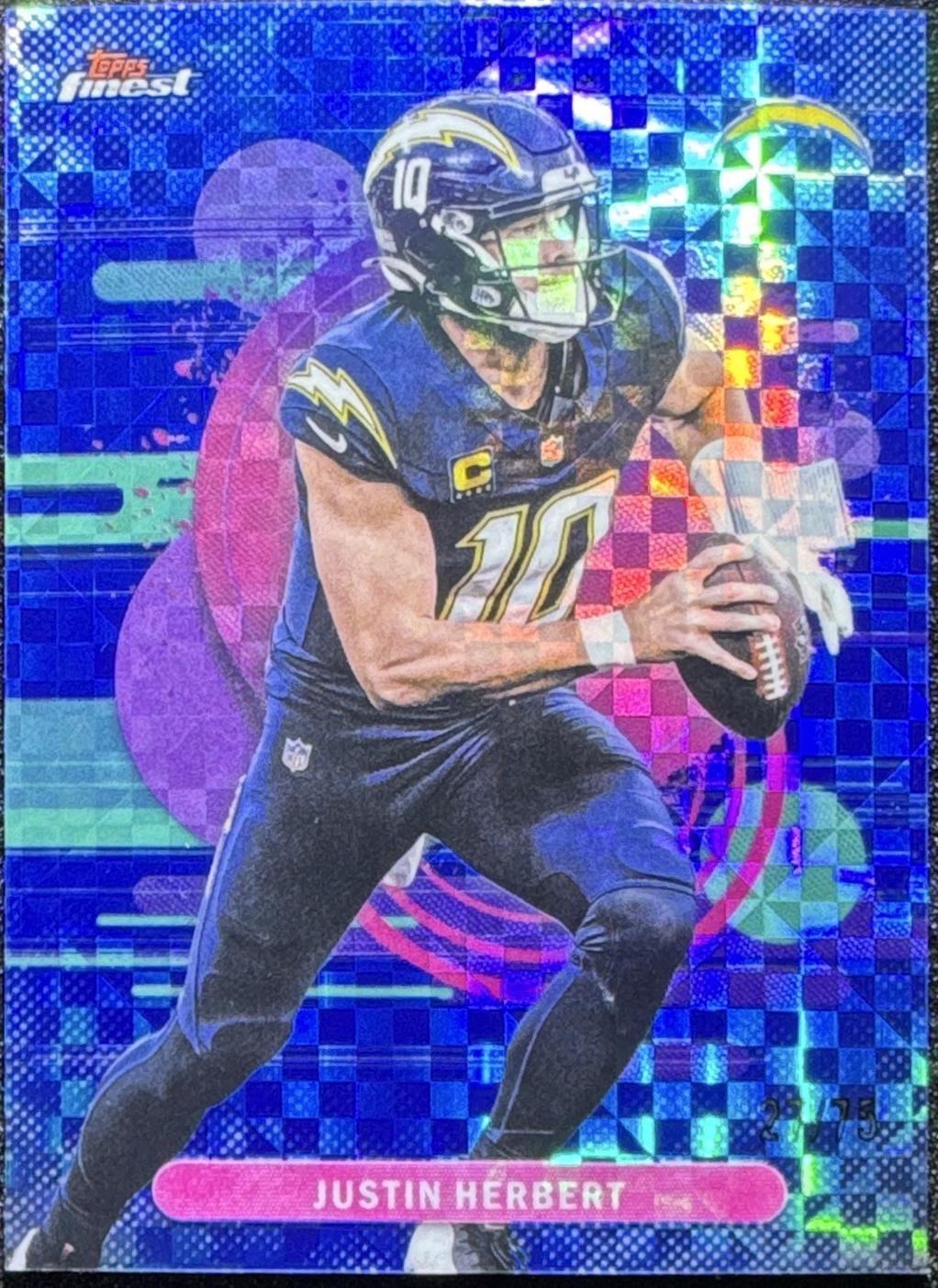 Justin Herbert [Blue X-Fractor] #138