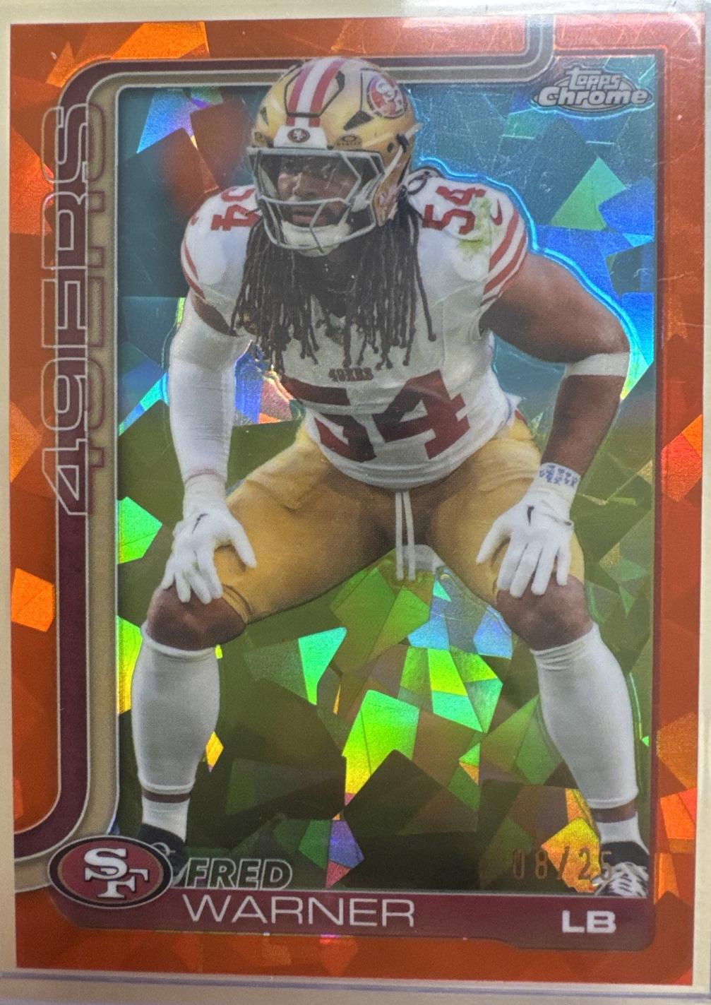 Fred Warner [Orange Lava Refractor] #268