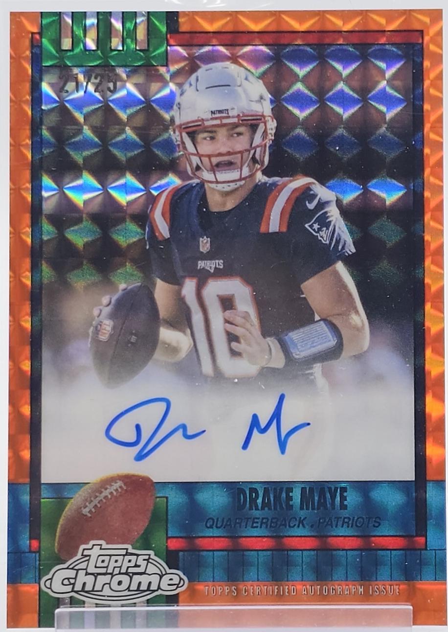 Drake Maye [Orange Geometric] #1990-DMA