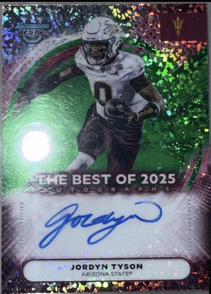 Jordyn Tyson [Green Mini-Diamond] #BOA-JT