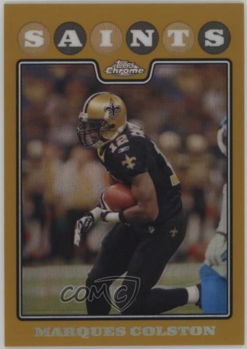 Marques Colston [Gold Refractor] #TC81