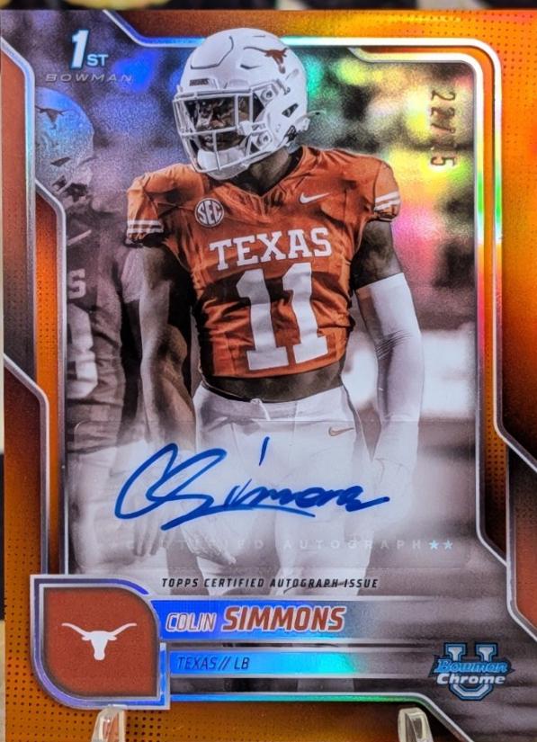 Colin Simmons [Orange Refractor] #BCA-CS