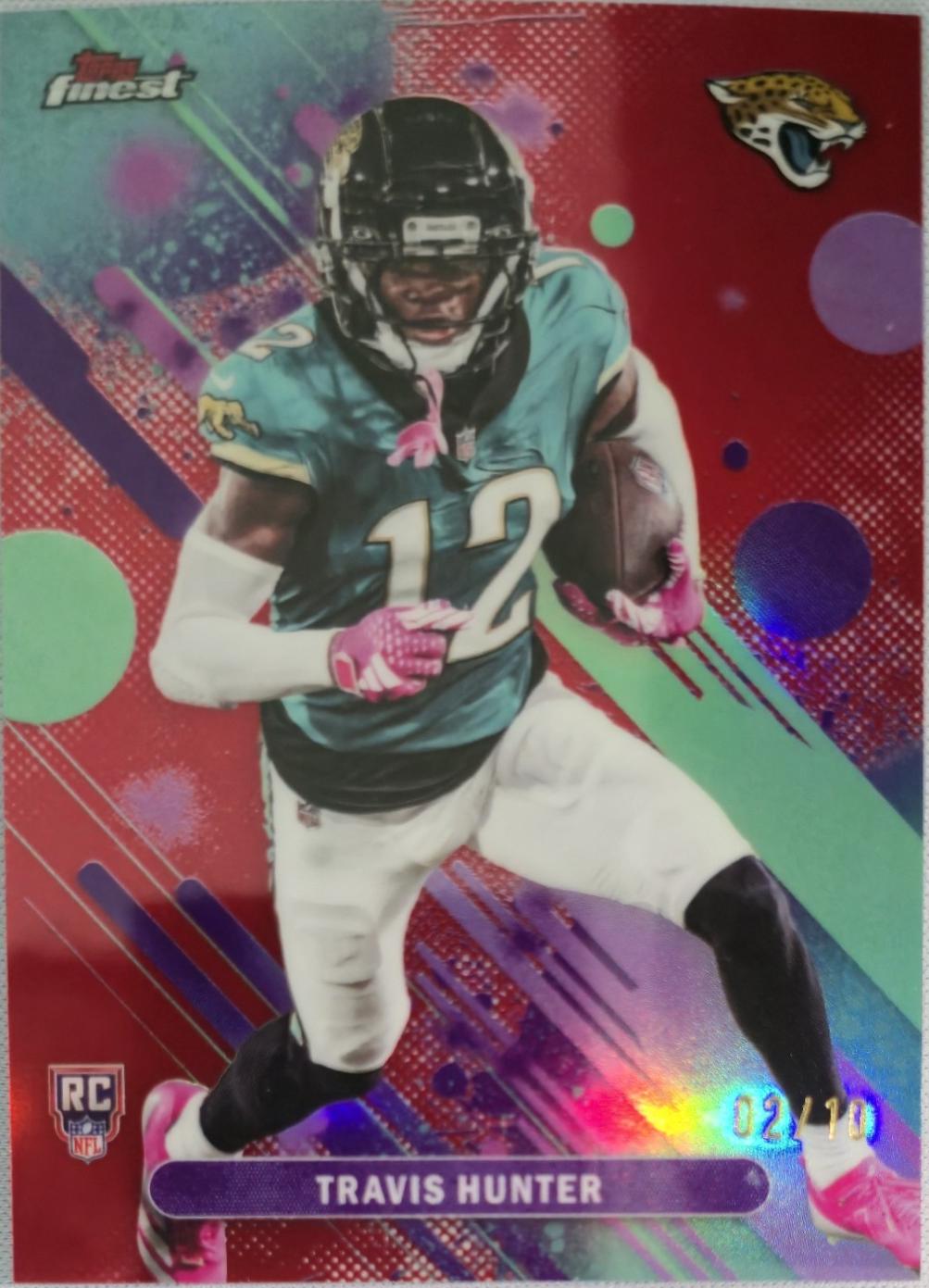 Travis Hunter [Red Geometric] #22