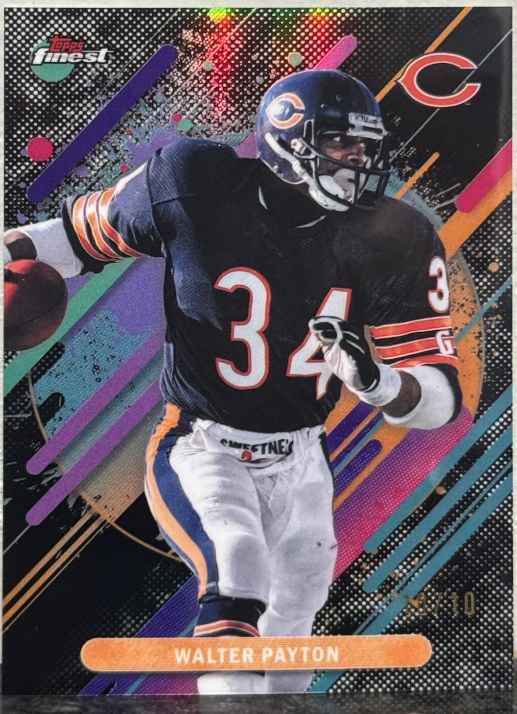 Walter Payton [Black Geometric] #294