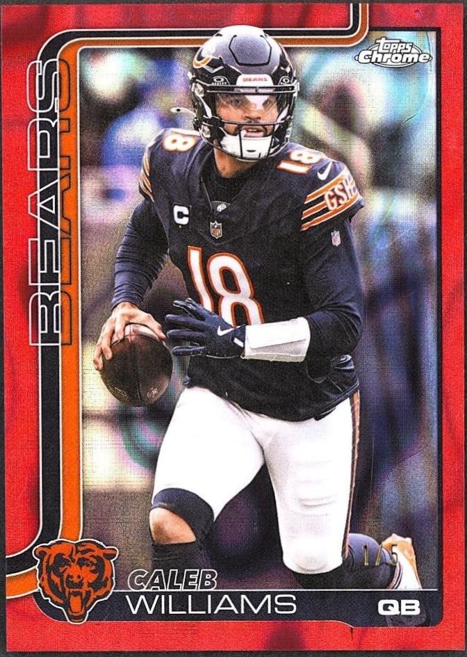 Caleb Williams [Red Lava Refractor] #52