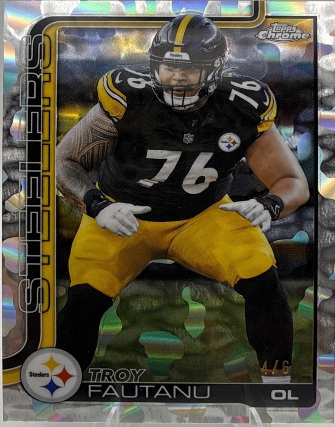 Troy Fautanu [Red Lava Refractor] #256