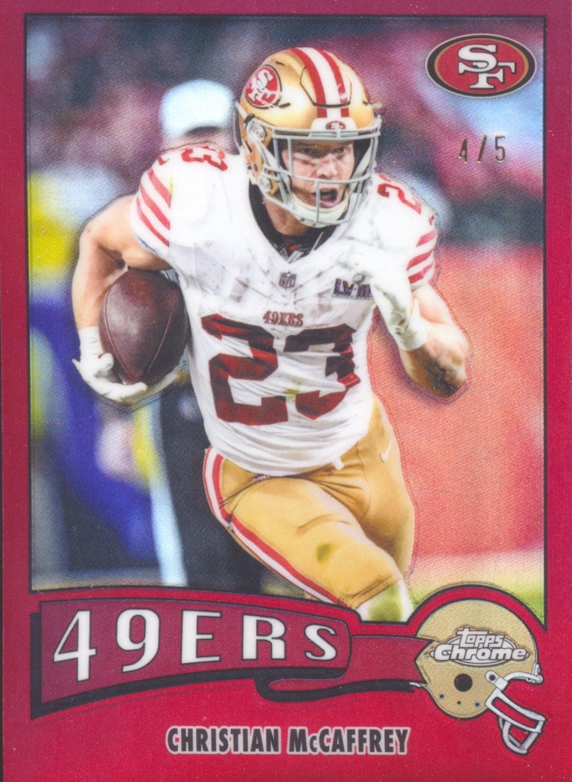 Christian McCaffrey [Red Refractor] #1975-29