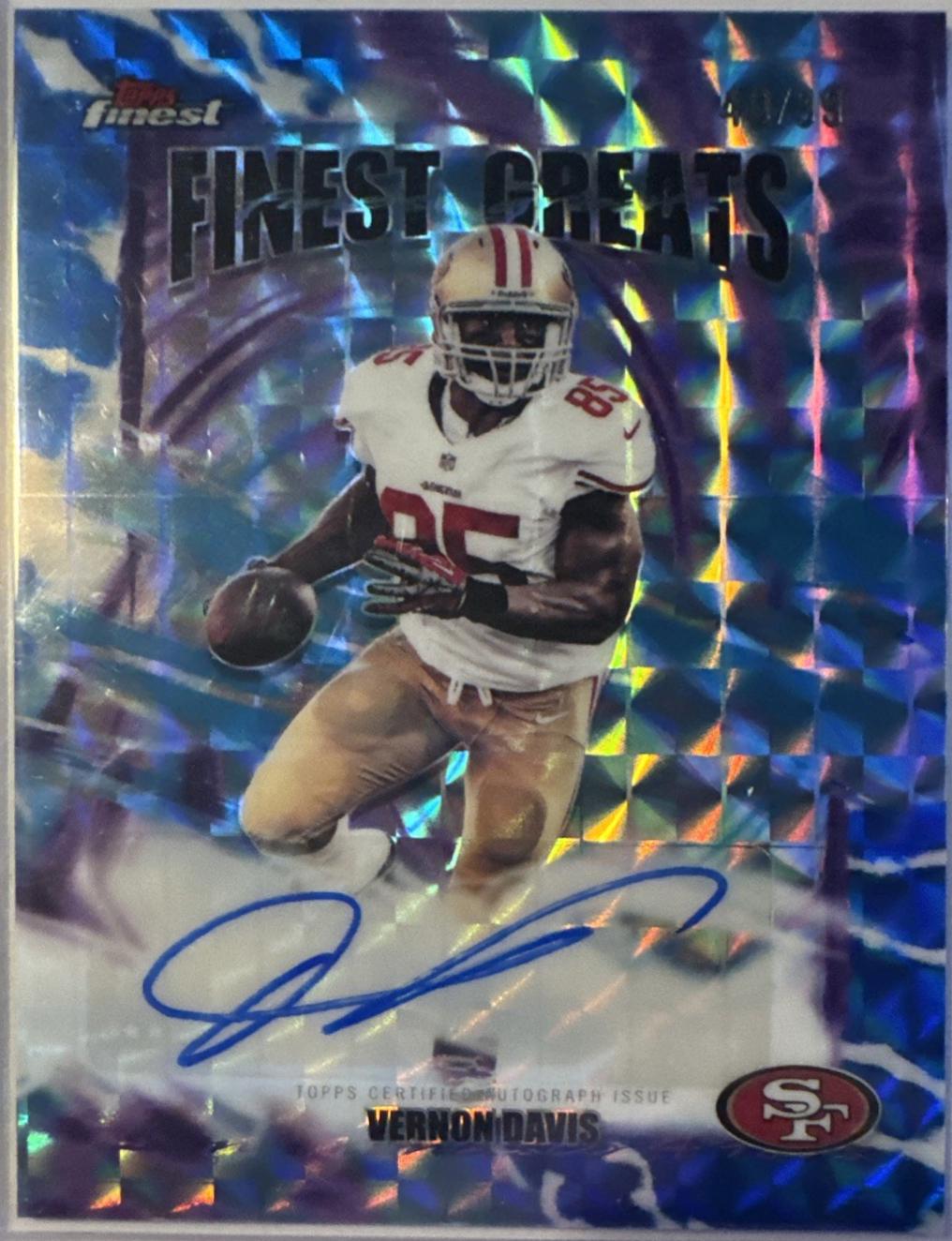 Vernon Davis [Blue Refractor] #FGA-VD
