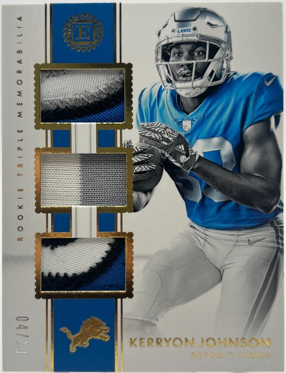 Kerryon Johnson [Gold] #RTM-17