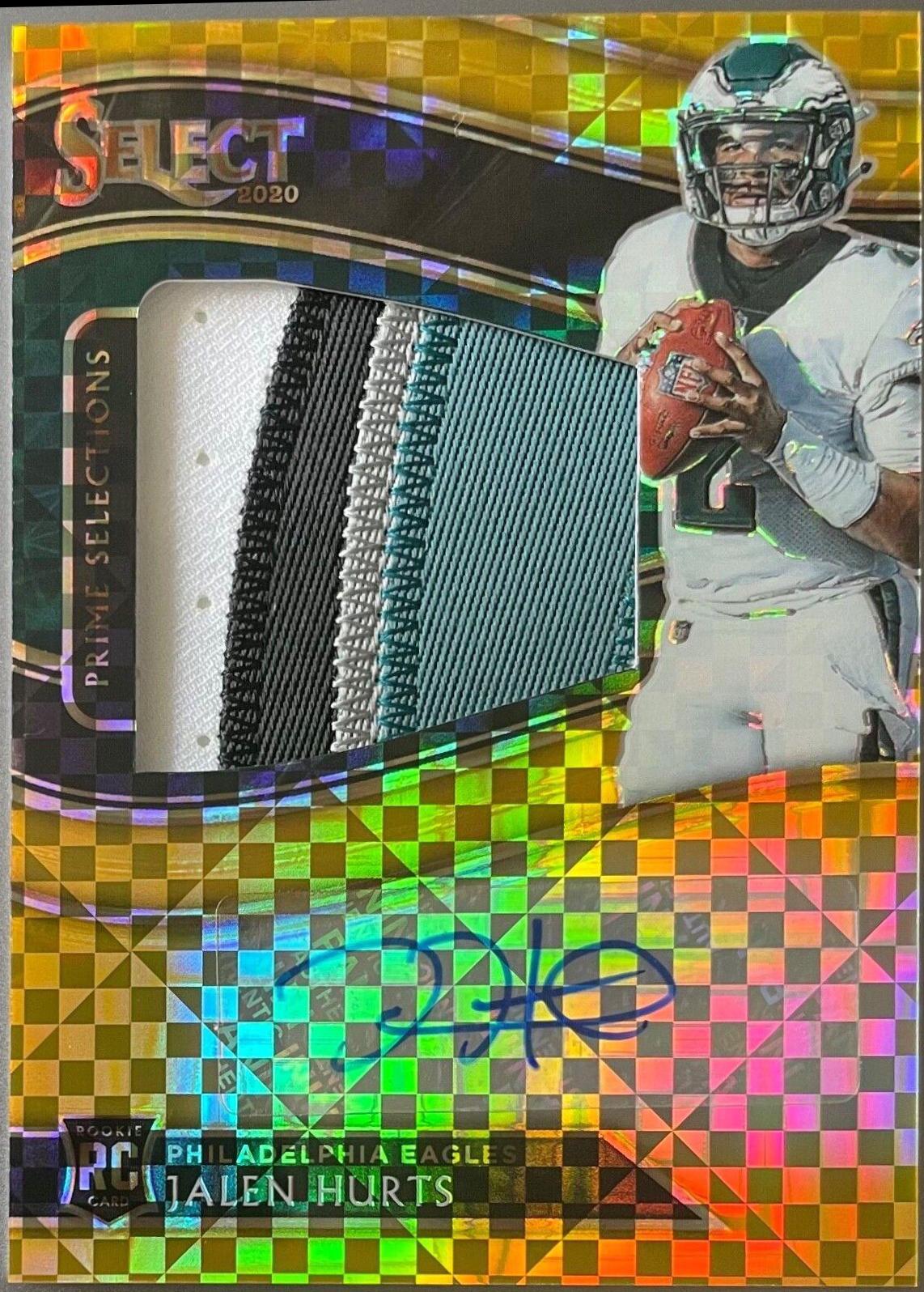 Jalen Hurts [Gold Jersey Number] #PSS-JHU