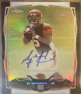 AJ McCarron [Autograph Black Refractor] #144