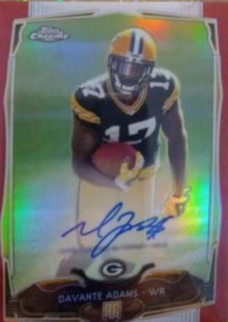 Davante Adams [Facing Forward Autograph Red Refractor] #114