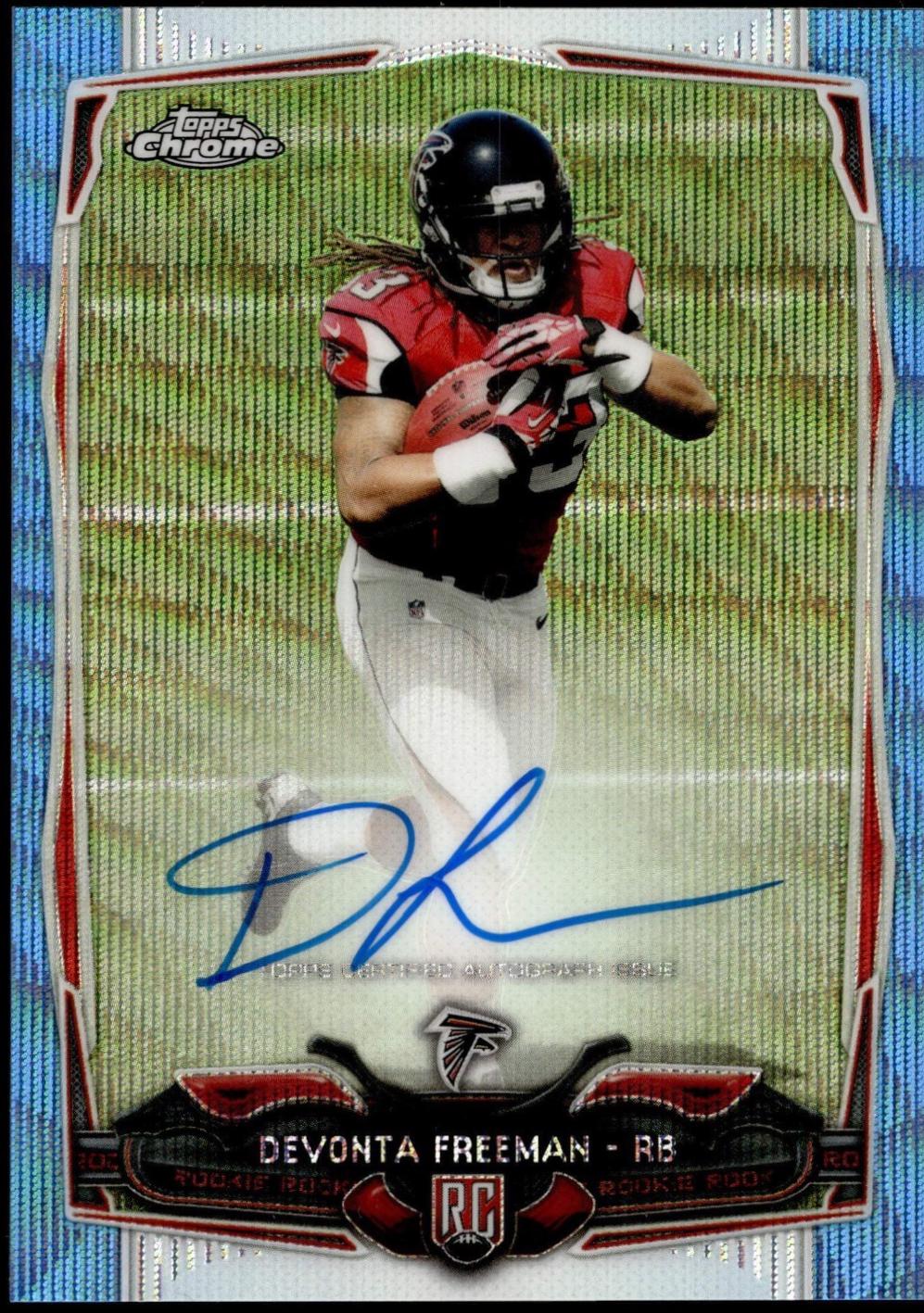 Devonta Freeman [Autograph Blue Wave Refractor] #216