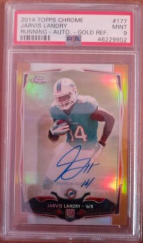 Jarvis Landry [Running Autograph Gold Refractor] #177