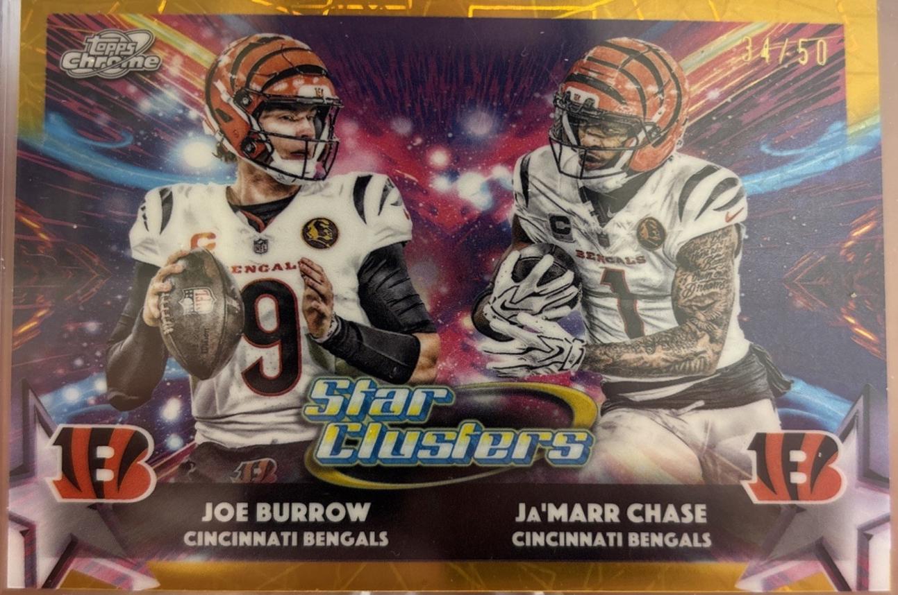 Joe Burrow / Ja'Marr Chase [Gold Interstellar] #SC-7