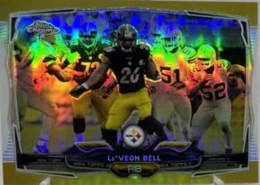 Le'Veon Bell [Black Jersey Gold Refractor] #50