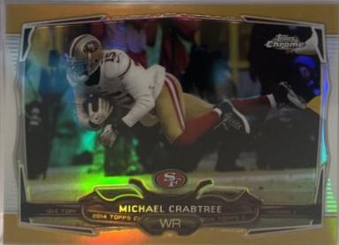 Michael Crabtree [White Jersey Gold Refractor] #32