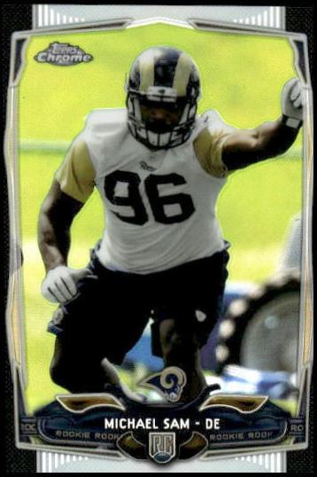 Michael Sam [Dark Shorts Black Refractor] #174