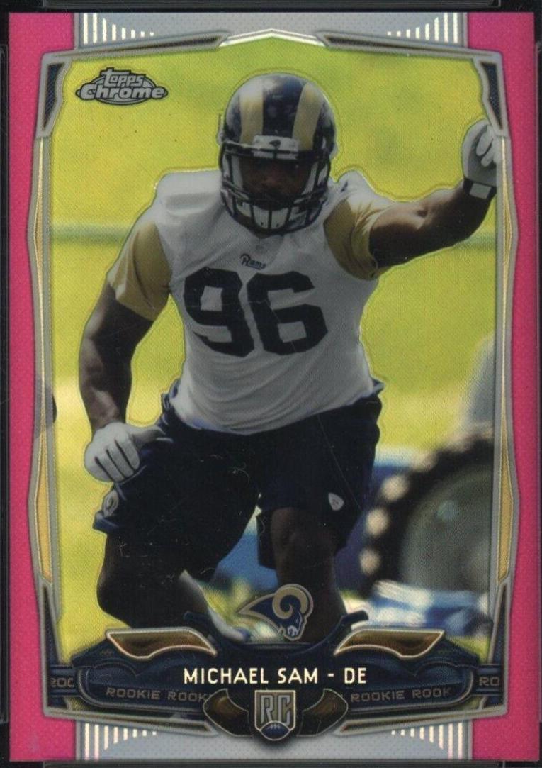 Michael Sam [Dark Shorts Pink Refractor] #174