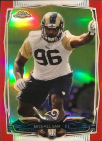 Michael Sam [Dark Shorts Red Refractor] #174