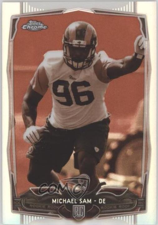 Michael Sam [Dark Shorts Sepia Refractor] #174