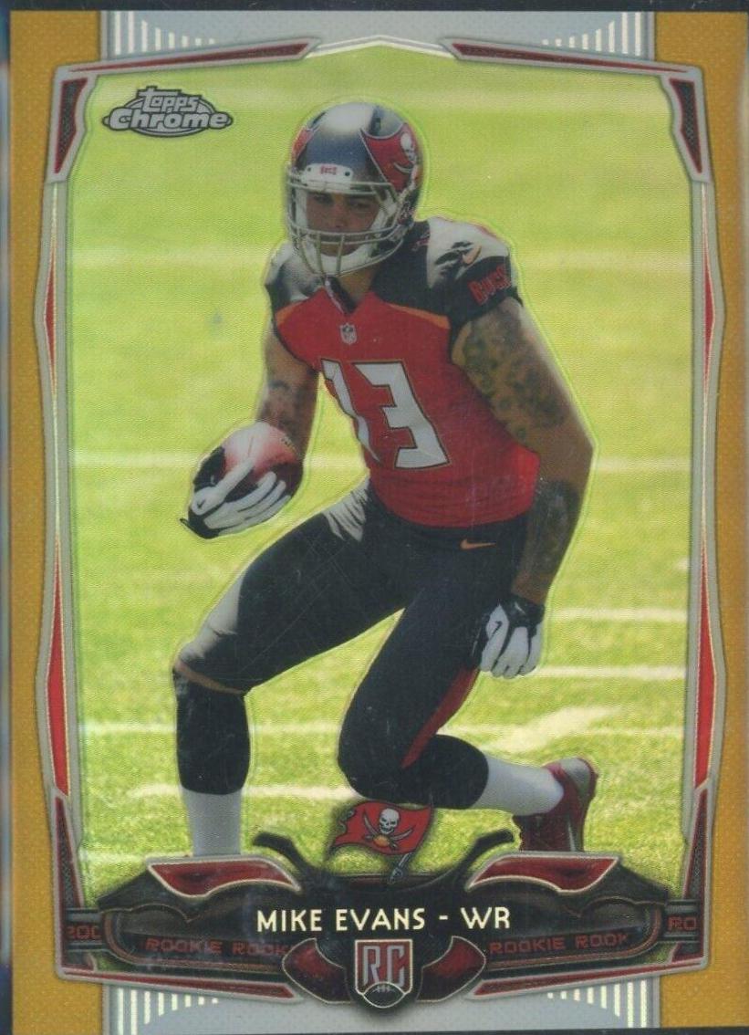 Mike Evans [Ball in Right Hand Gold Refractor] #185