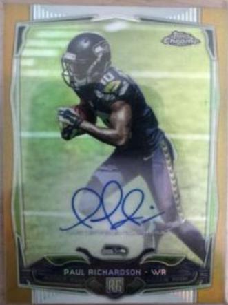 Paul Richardson [Running to Side Autograph Gold Refractor] #219