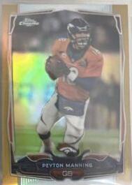 Peyton Manning [Orange Jersey Gold Refractor] #42