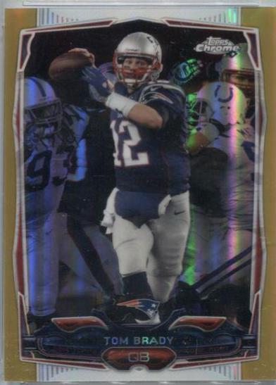 Tom Brady [Blue Jersey Gold Refractor] #62