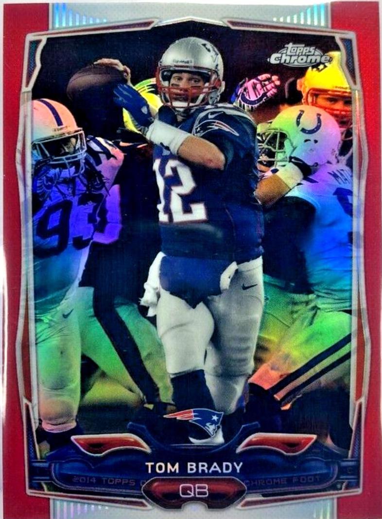 Tom Brady [Blue Jersey Red Refractor] #62