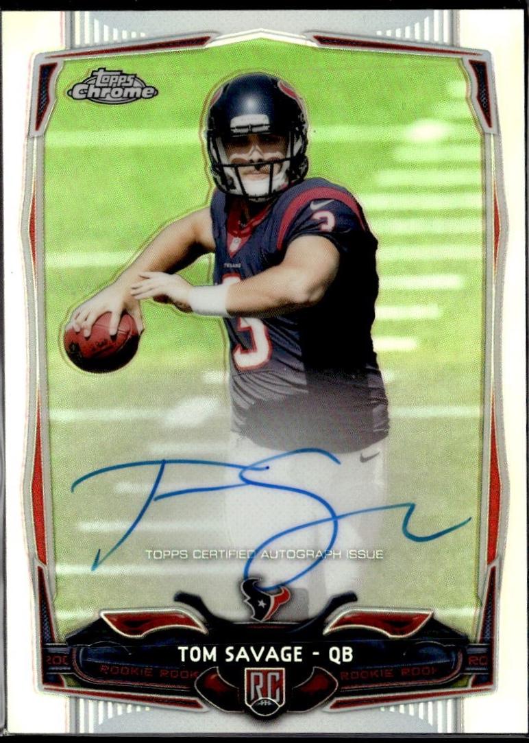 Tom Savage [Autograph Blue Wave Refractor] #139