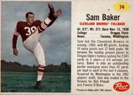 Sam Baker #74
