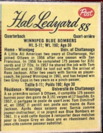 Hal Ledyard #88