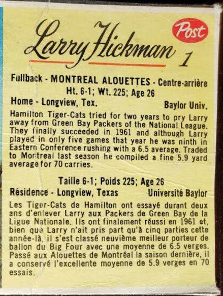 Larry Hickman #1