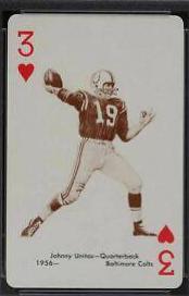 Johnny Unitas [3 of Hearts]