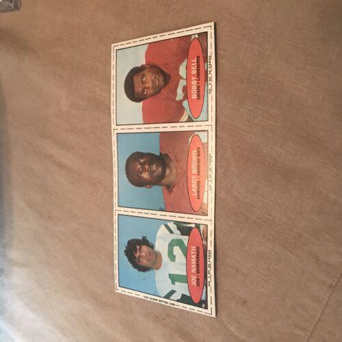 Bobby Bell, Joe Namath, Larry Brown [Hand Cut Panel]