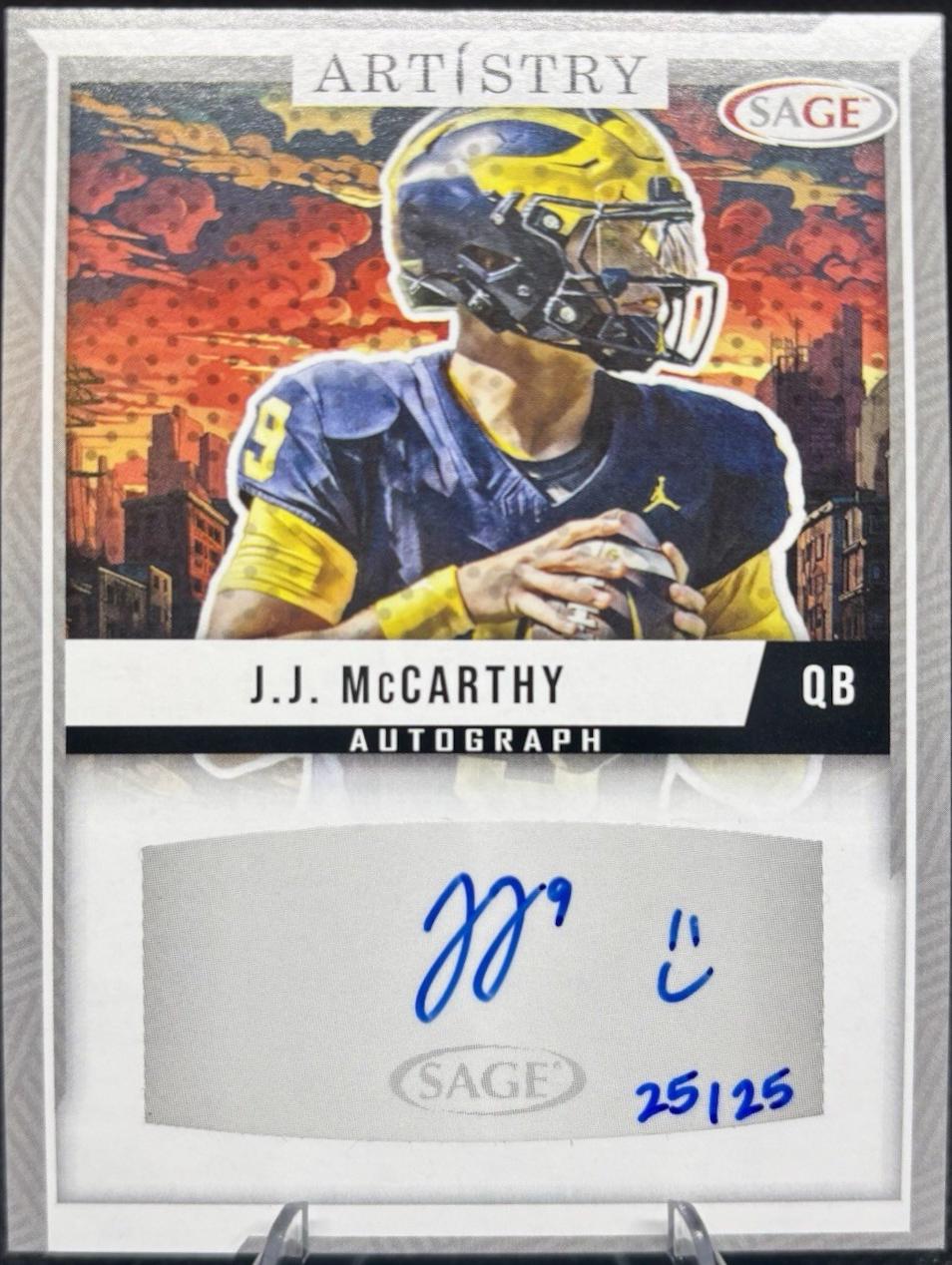 JJ McCarthy [Silver] #ART-JJM