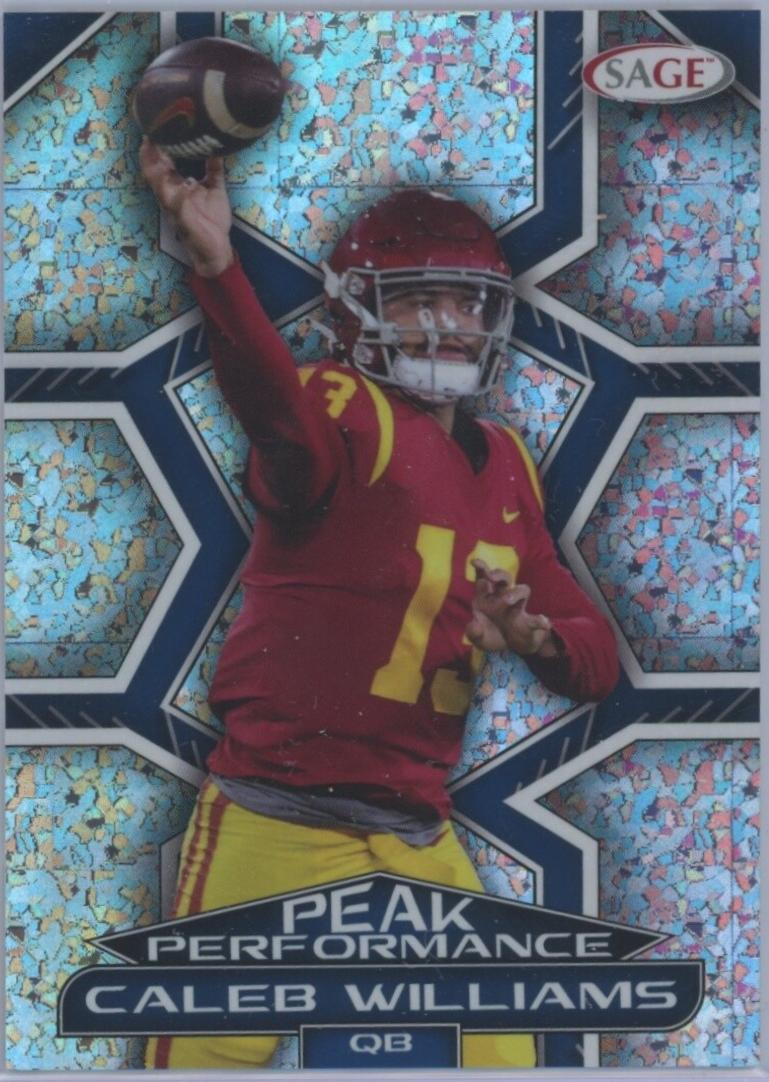 Caleb Williams [Blue Sparkle] #PK-CW