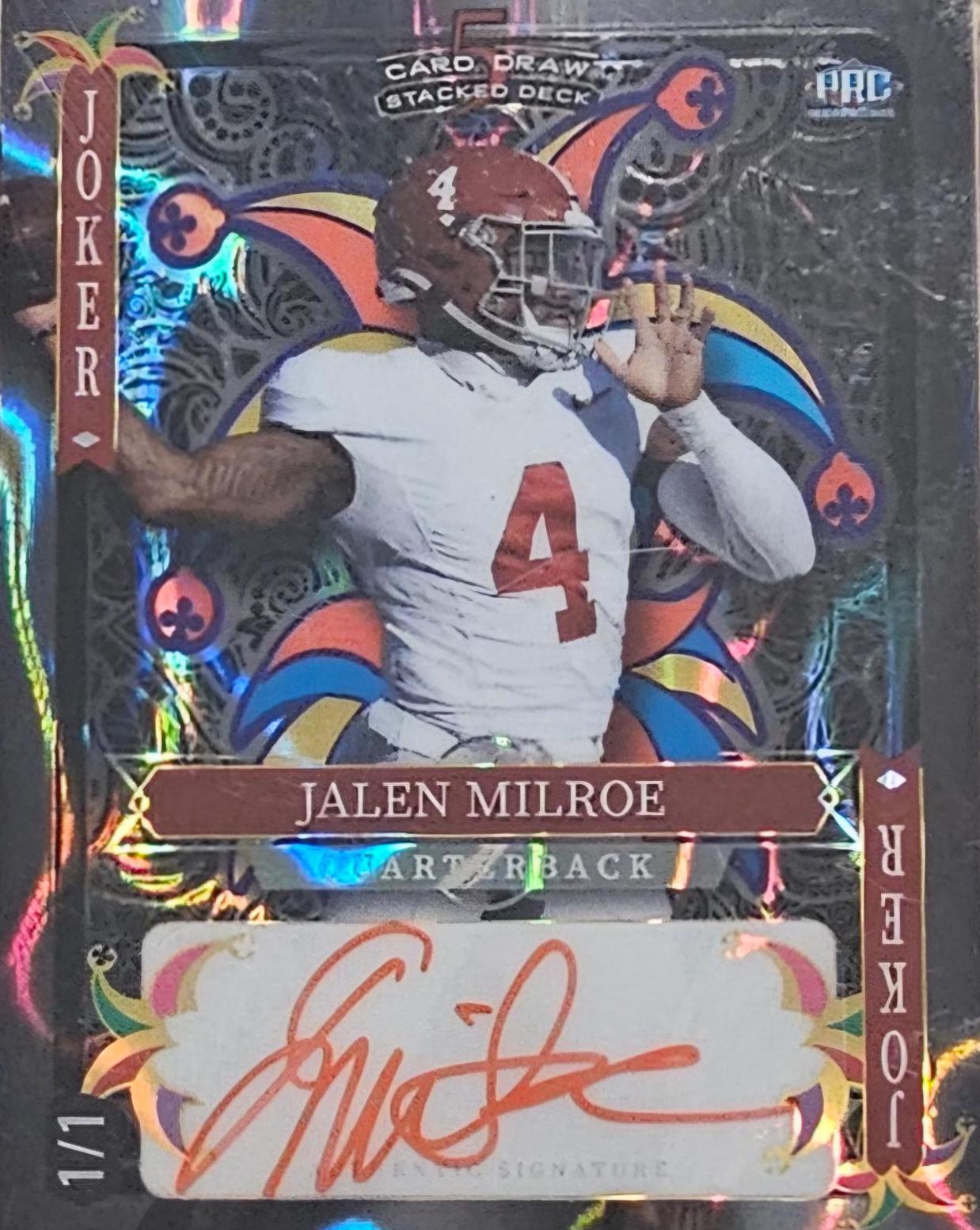 Jalen Milroe [Auto Joker Black Lava] #SDHJ-JMA
