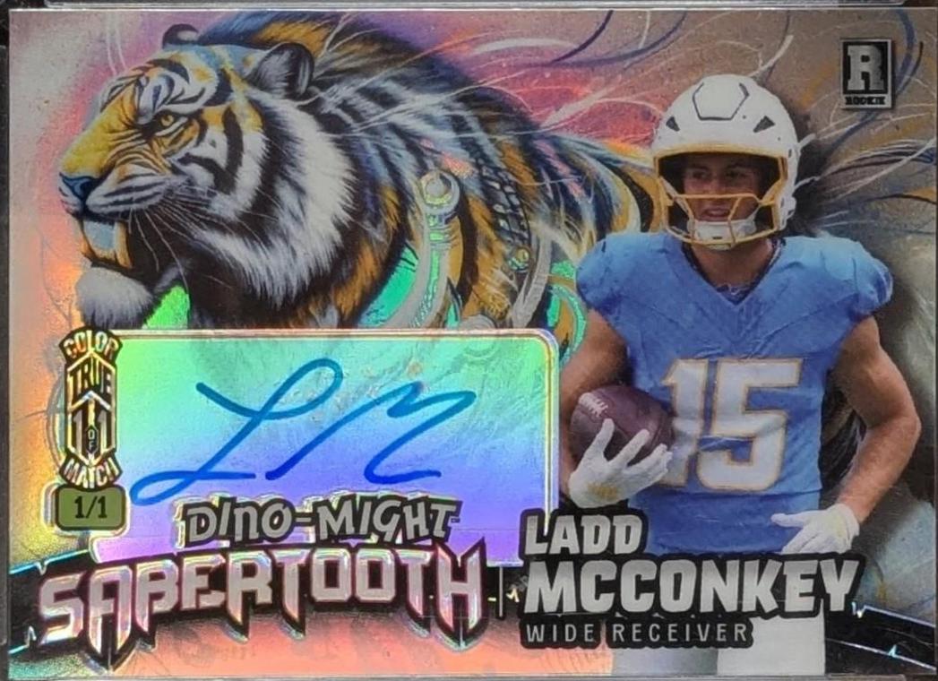 Ladd McConkey [Sabertooth True Auto Color Match] #PHST1-LMA